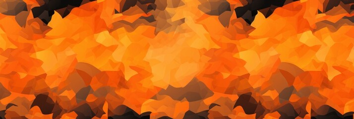 Digital Orange camo pattern wallpaper background - obrazy, fototapety, plakaty