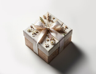 Gift box - wrapped present with bow