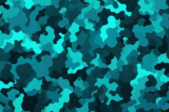 Digital Turquoise camo pattern wallpaper background