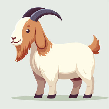 sacrificial animal bearded goat cartoon character illustration