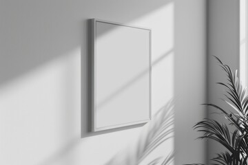 Sleek and Sophisticated Modern Blank Photo Frame Mockup Elevate Your Art Display with Contemporary Elegance