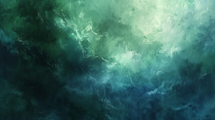 Swirling Abstract Blues and Greens Waves Wallpaper. Backdrop Concept. - obrazy, fototapety, plakaty