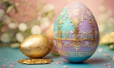 Obraz na płótnie Canvas easter eggs, happy easter, spring holiday