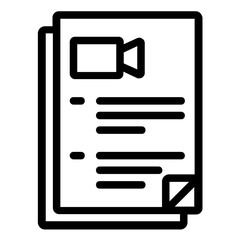 Fototapeta premium script icon