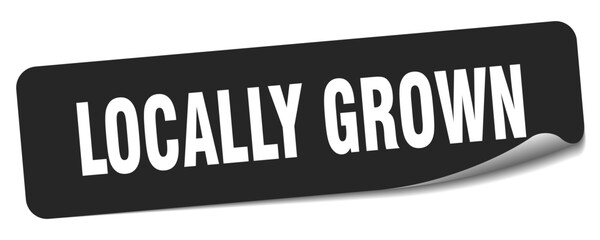 locally grown sticker. locally grown label