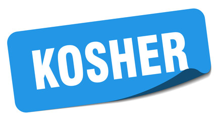 kosher sticker. kosher label