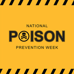 National Poison Prevention Week background.