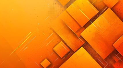 Vibrant Orange Abstract Background - Modern 3D Design