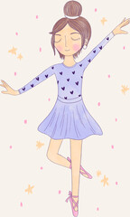 little princess, ballet, little girl, femenine, petite, 