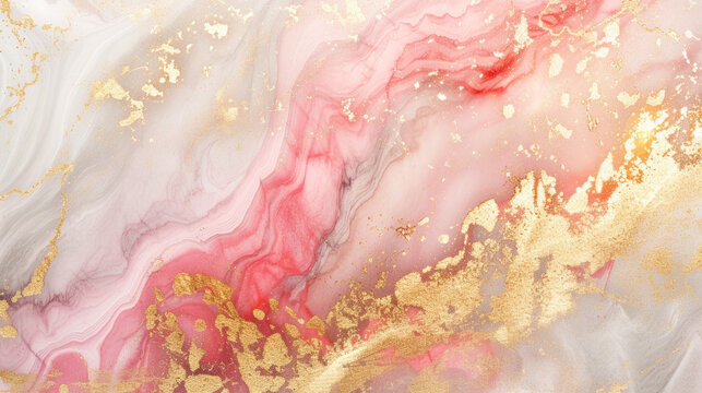A beautiful background reminiscent of watercolor stains, resembling red marble.