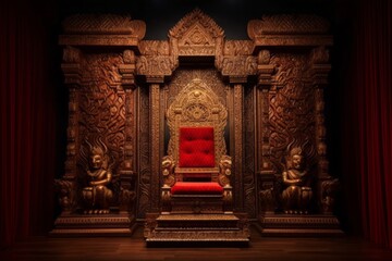 Fototapeta na wymiar Historical Indian King Throne