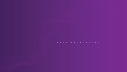 Purple background with flowing wave lines. Futuristic technology concept. Vector illustration