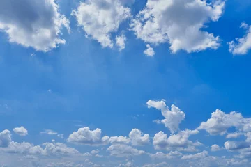 Fototapeten Sommer clouds white soft in the vast blue sky  © Ammak