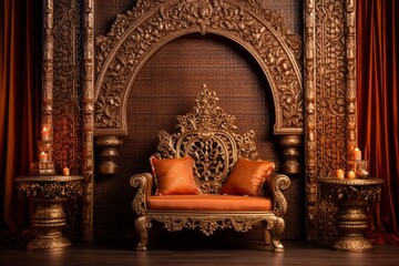 Historical Indian King Throne