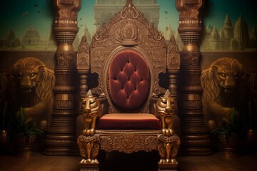 Historical Indian King Throne