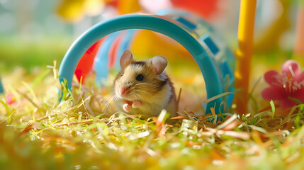 Curious Critters: Capturing Hamsters' Adventures in Exploration