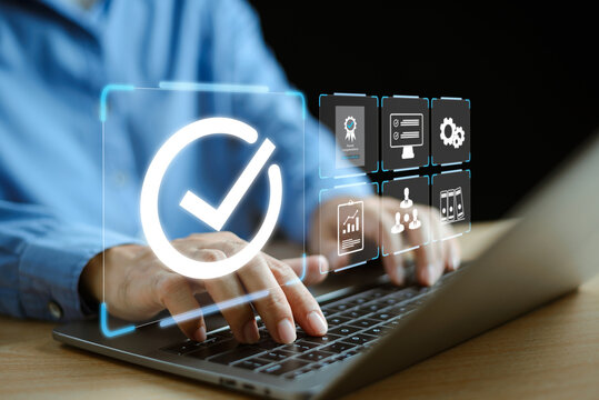 Quality system control management service, validation process. Quality Assurance (QA), Quality Control (QC), certification guarantee concept. Compliance to regulations and standards satisfaction.