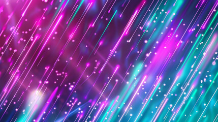 Obraz premium colorful neon background, lines, waves