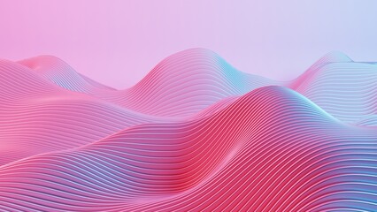 This captivating image features a retro wave landscape illuminated by vibrant red and blue lights, evoking a nostalgic yet futuristic atmosphere.