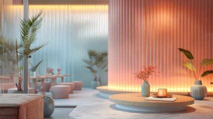 Interior of modern living room.