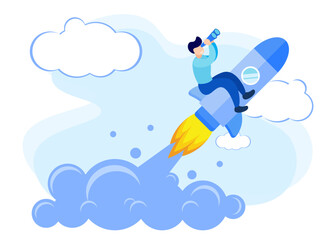 Illustration vector graphic cartoon character of vision