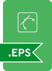 EPS File format icon  Malachite fill 