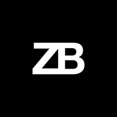 business company ZB letter logo design 