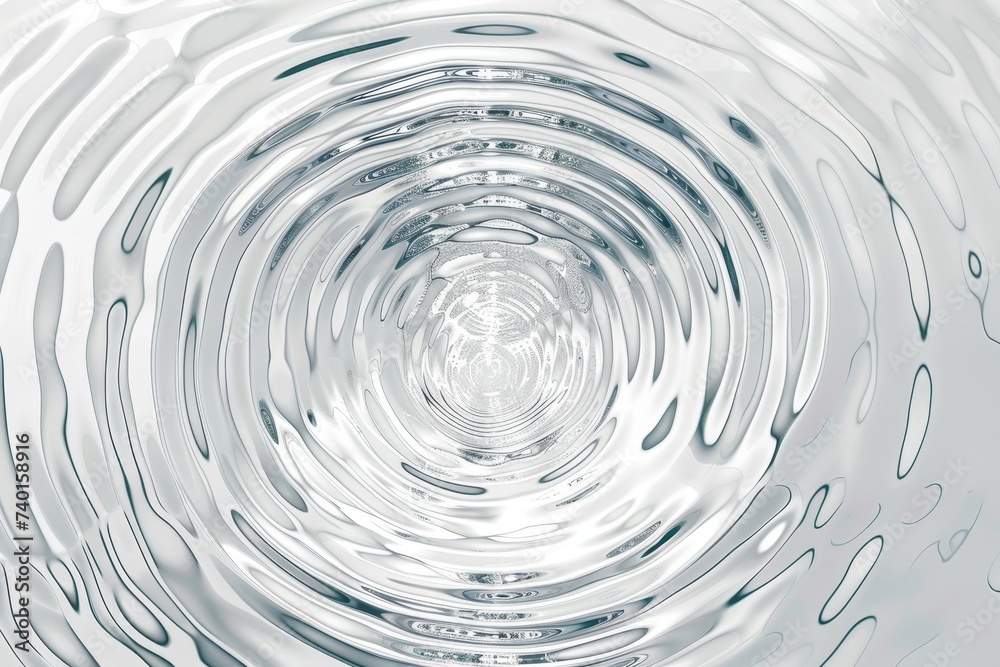 Poster water surface with a mesmerizing circular design. The intricate pattern formed by the ripples and reflections creates a captivating visual effect