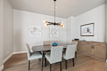 a home dining room 
