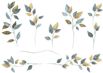 gold und silber blätter