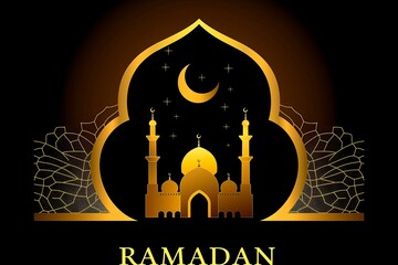 Elegant Graphic of Ramadan Theme