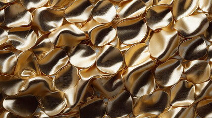 Gold color silk fabric texture material 