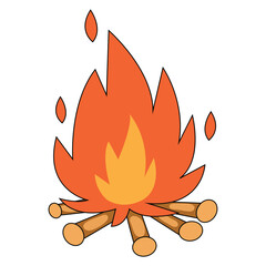 Camping Equipment Illustration