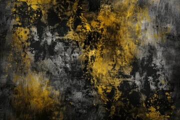Minimal Abstract Yellow Grunge Scratch Background Template
