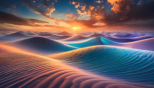 Gentle, soft, smooth wave background in different colors