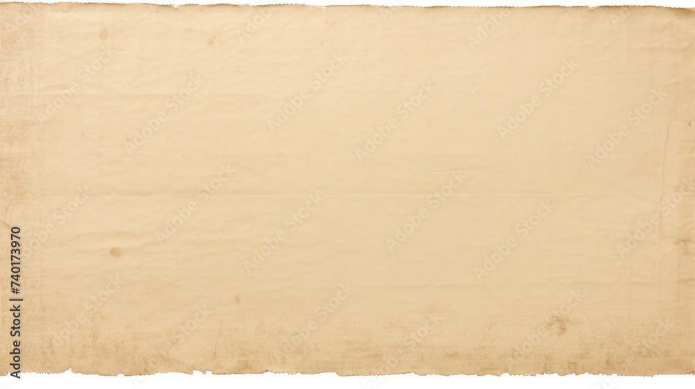 Poster A weathered piece of paper with a torn edge, suitable for various design projects