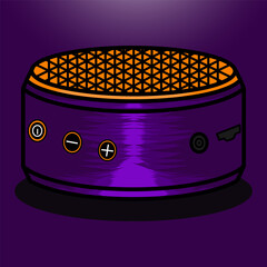 Mini Wireless Speaker Vector illustration design