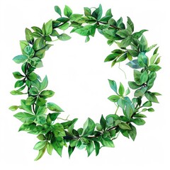 Beautiful wreath with colorful flowers isolated on a white background. Midsummer celebration concept, summer decoration. Top view.