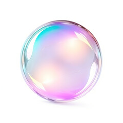 Soap bubbles isolated on white Background