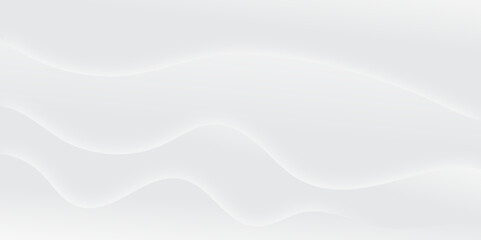 Abstract white and light gray wave modern soft luxury texture with smooth and clean vector subtle background illustration.	