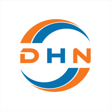 DHN letter design. DHN letter technology logo design on white background. DHN Monogram logo design for entrepreneur and business