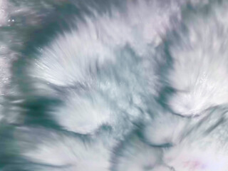 Feathery art background in gray, blue, green, and purple
