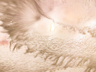 Rose gold art background showing movement in full frame