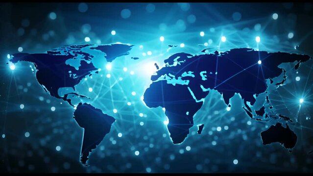 Logistics international delivery concept, World map with logistic network distribution on background.background for Concept of fast or instant shipping, Online goods orders worldwide