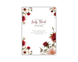 wedding greetings card background wedding invitation template beautiful floral elegant