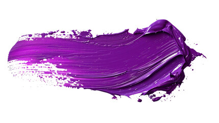 Purple Brush Stroke Isolated On Transparent Background