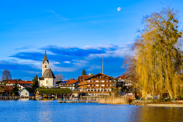lake chiemsee in bavaria - seebruck