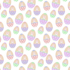 Easter eggs seamless pattern