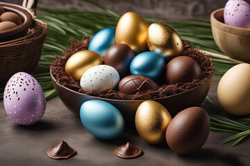 Obraz premium Abstract Easter card for congratulations.