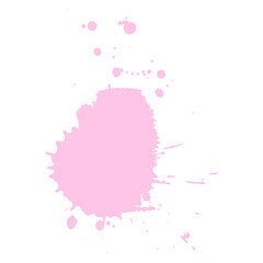 soft pink ink splash brush drop for valentine